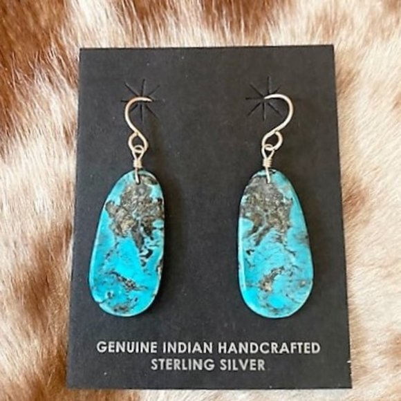 Jewelry - Authentic Turquoise  and Sterling Silver Earrings